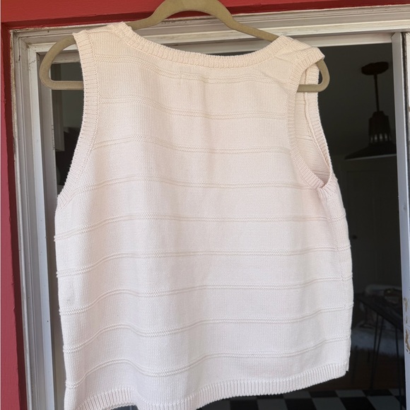 Toad & Co NWT Embroidered Cream Sleeveless Top - Picture 5 of 5